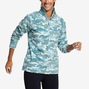 Eddie Bauer Camo 1/4 Zip Quest Fleece